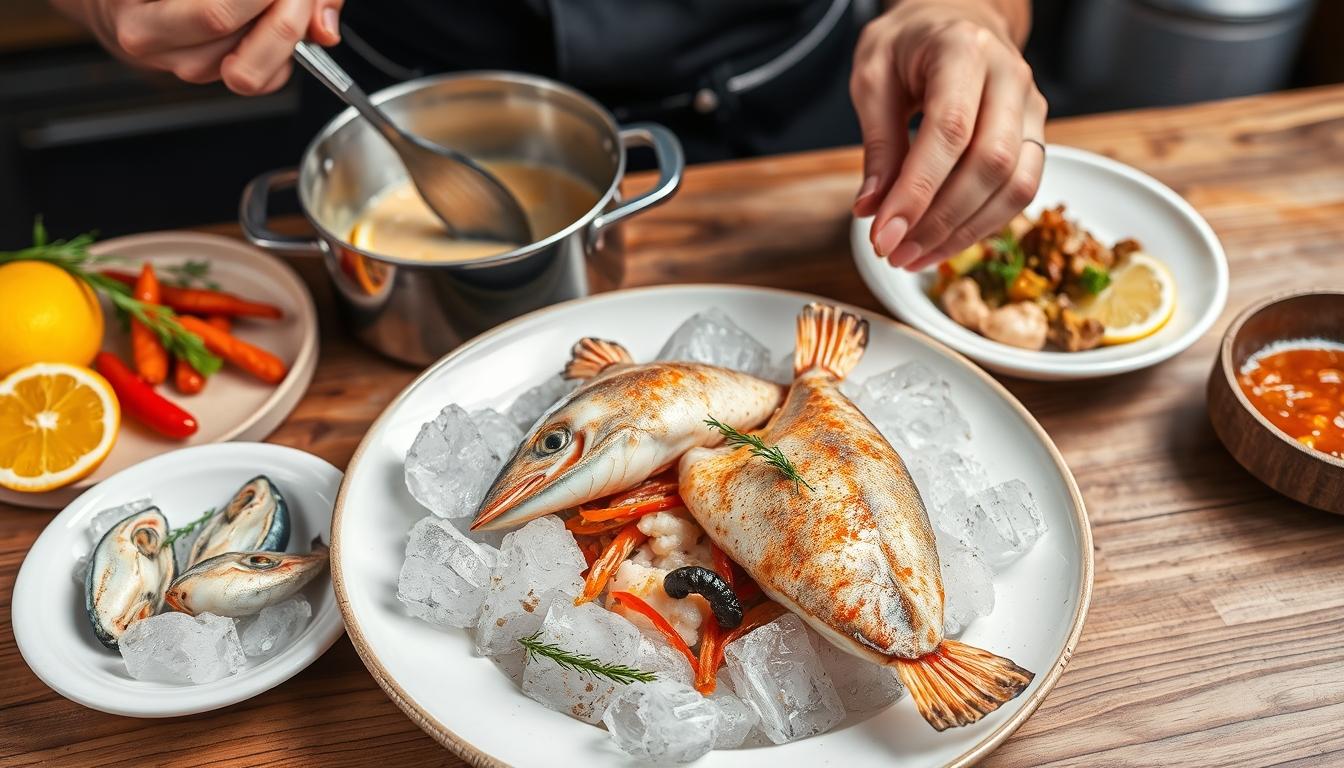 Quick weeknight dinner prepared in a home kitchen